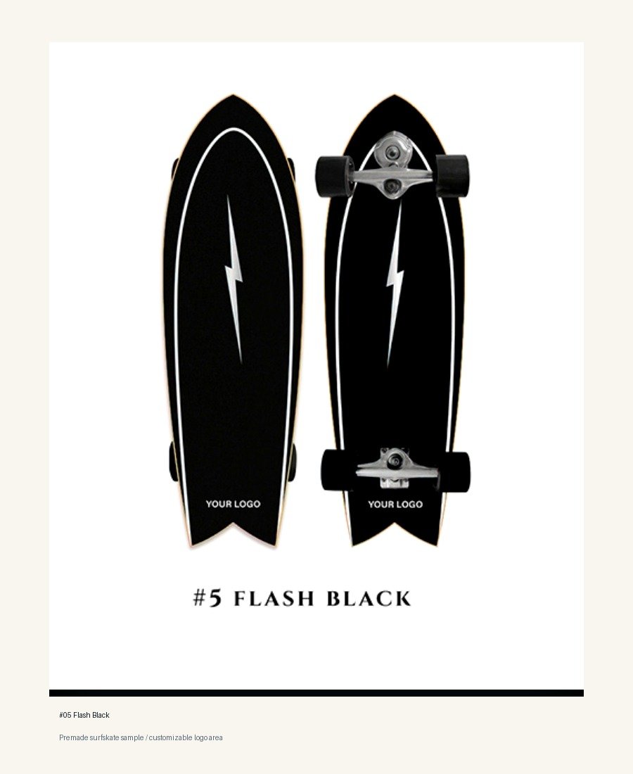 Flash Black surfskate sample