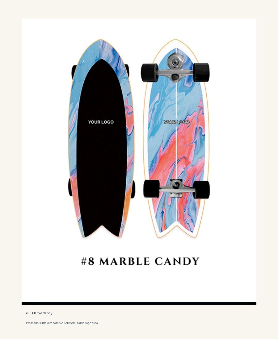 Marble Candy surfskate sample