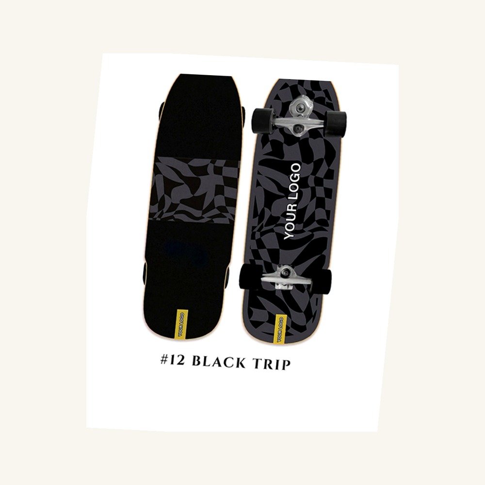 #12 Black Trip right angle view