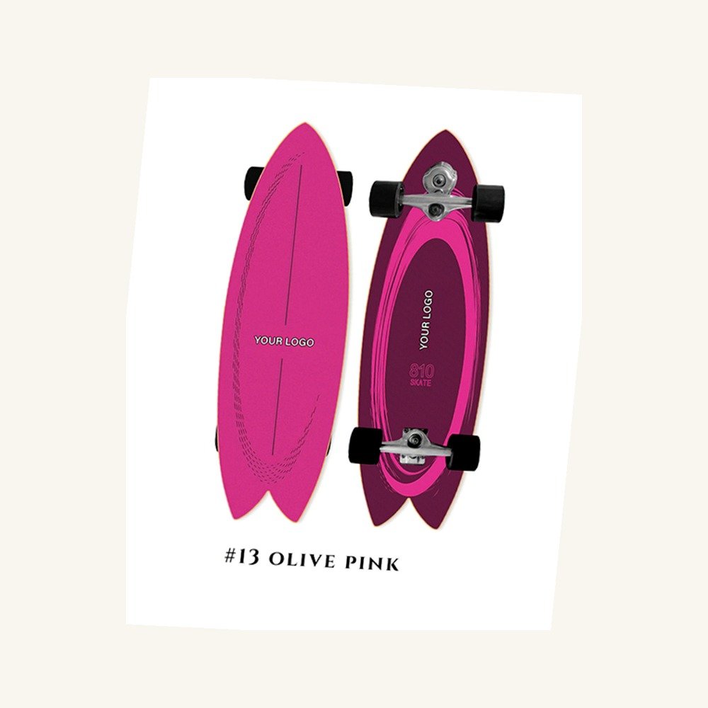 #13 Olive Pink right angle view