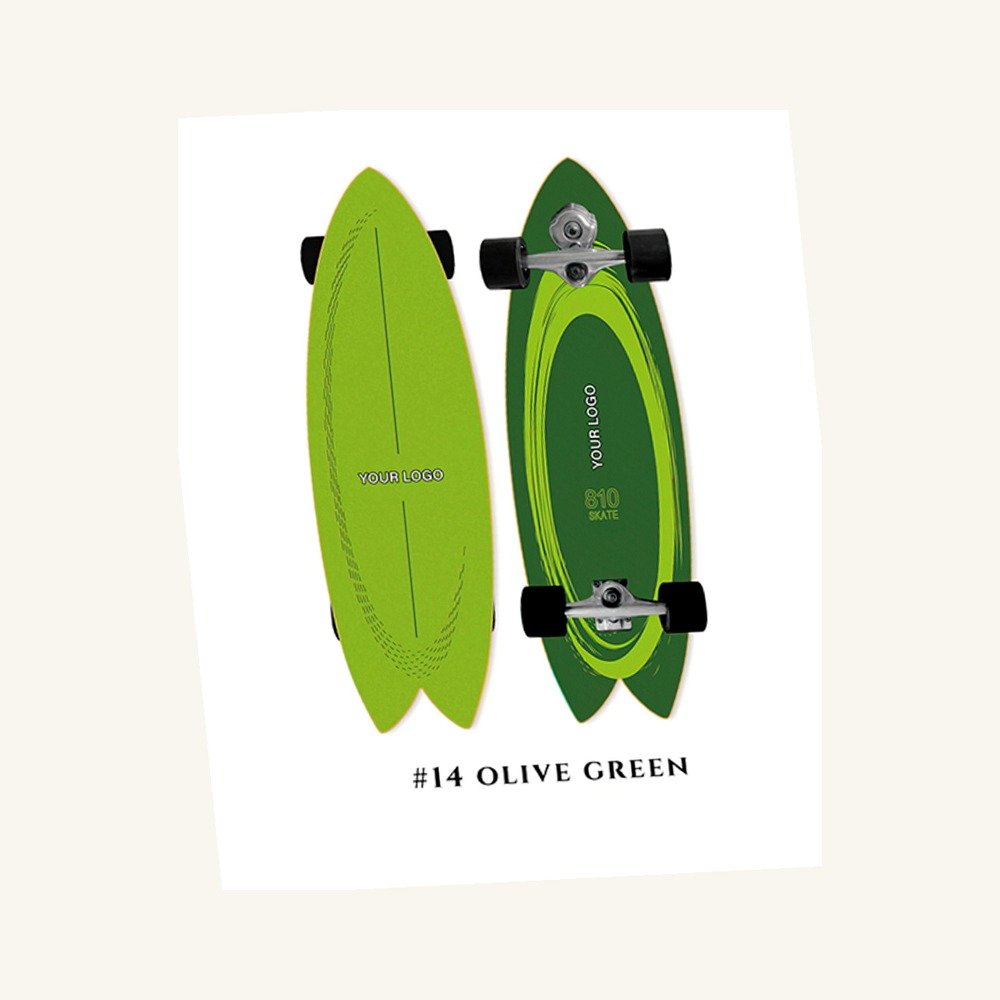 #14 Olive Green left angle view