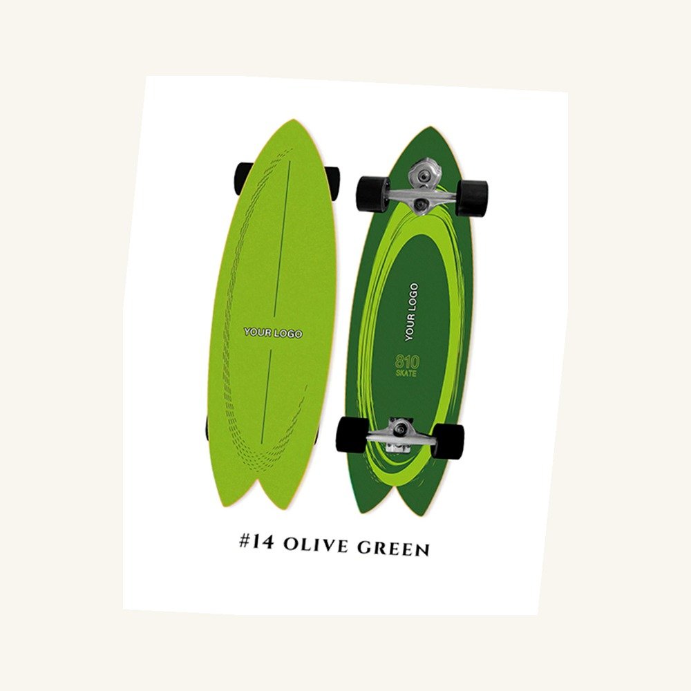 #14 Olive Green right angle view