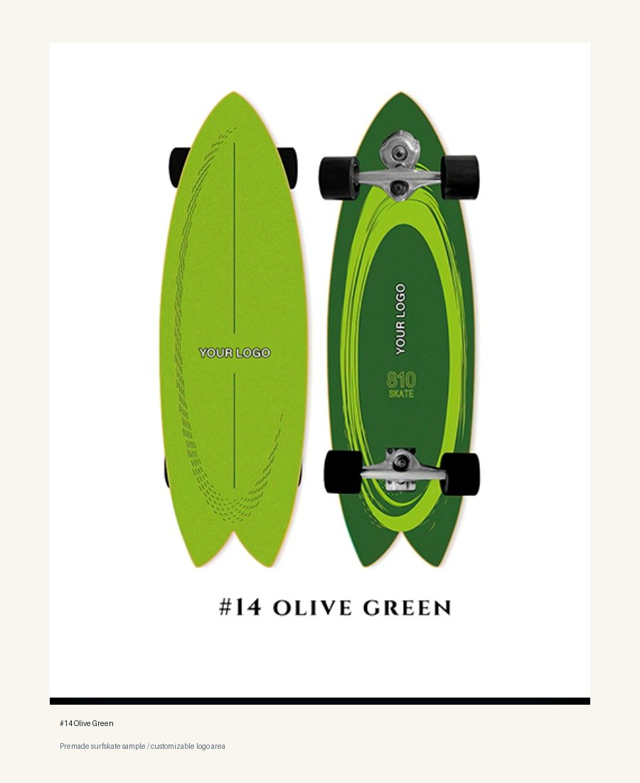 Olive Green surfskate sample