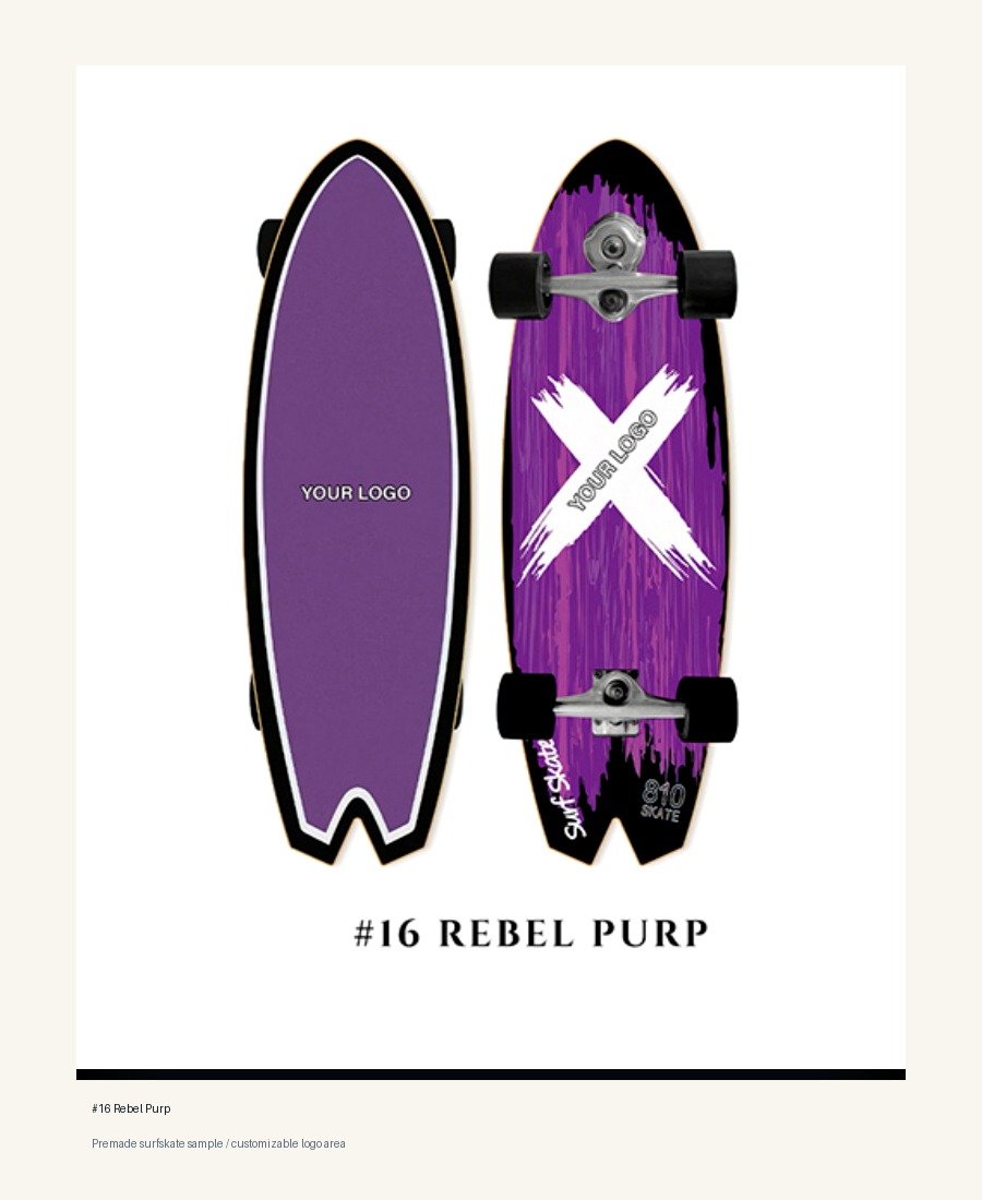 Rebel Purp surfskate sample