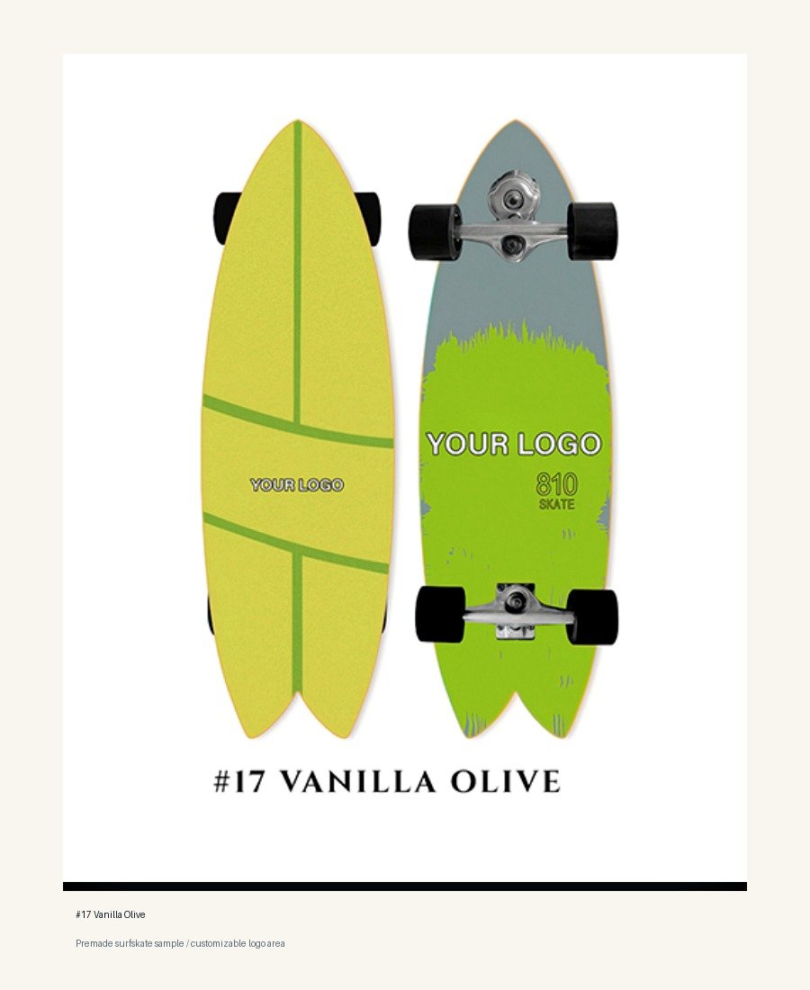 Vanilla Olive surfskate sample