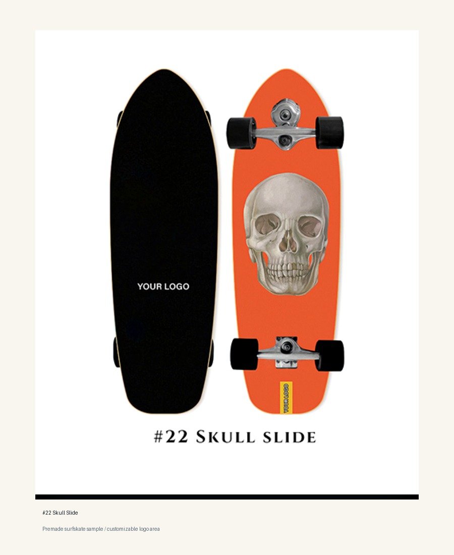 Skull Slide surfskate sample